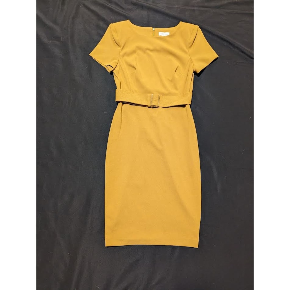 Calvin Klein Mustard Mini Dress